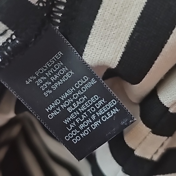 White House Black Market Size 00 Tan Black Double Breasted Blazer - Picture 7 of 7